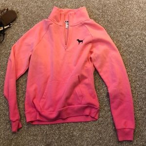 never been worn pink quarter zip